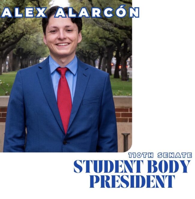 Alarcón will be the next student body president at SMU.