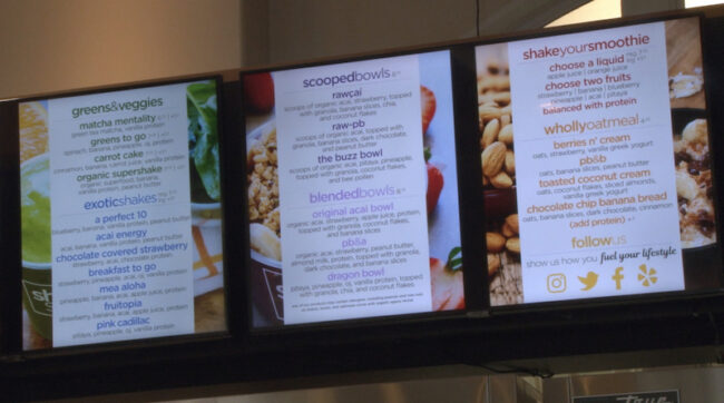 The smoothie shop serves shakes, smoothies, açaí bowls, oatmeal and more.