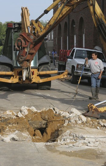  Water main breaks on McFarlin Road