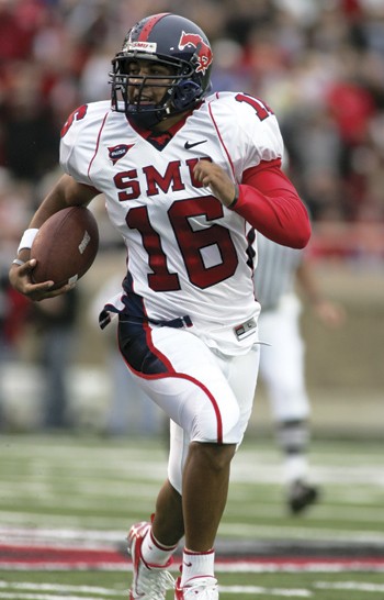 Quarterback Justin Willis carries the ball in the season opener against Texas Tech.