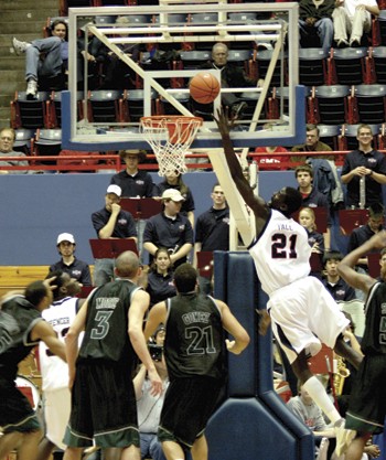 Bamba Fall (right) has stepped his game up since entering the starting lineup last week.