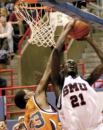 SMU's Jon Killen played the entire game in Derrick Robert's absence. Killen had six points and six assists. It was the third game in a row that Roberts missed.