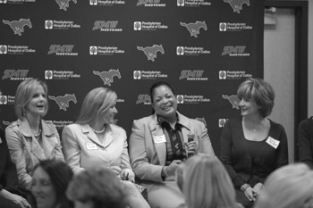 The Coaches wives were questioned last night at the Womens Football Clinic.