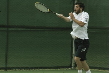 SMUs mens tennis team played Baylor at the Bent Tree Country Club.