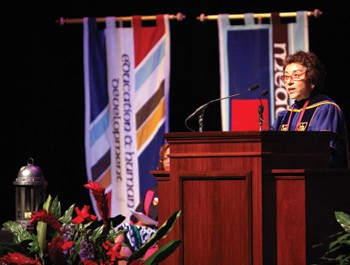 New dean speaks to class of 2012