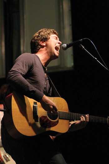 Matt Wertz performs Wednesday night on the Clements Hall Lawn at After Dark.