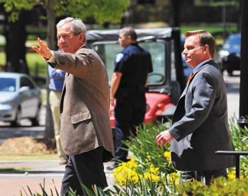 Bush sighted leaving Collins Executive Center