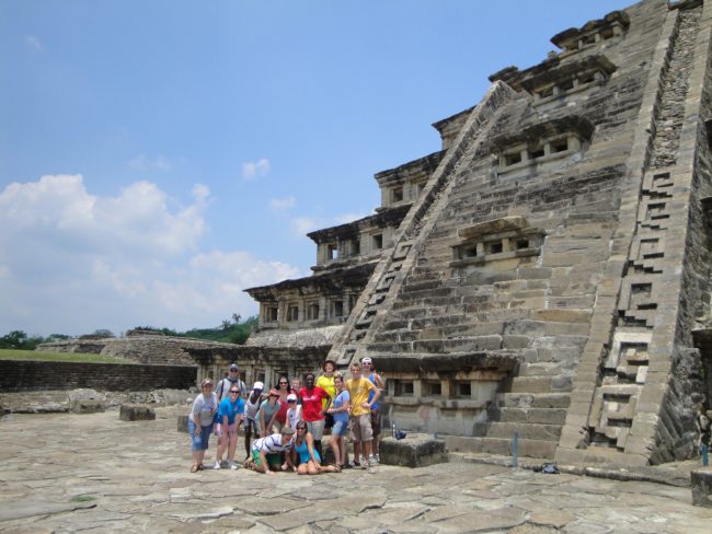 SMU students pose while abroad in Mexico.