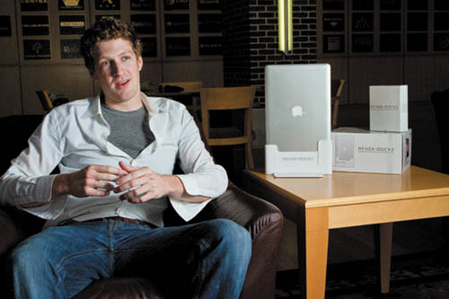 SMU M.B.A. student Matt Vroom has launched HengeDocks L.L.C., building docking stations for unibody Apple Macbooks to be integrated into desktop and home theater systems. Visit hengedocks.com for more details.