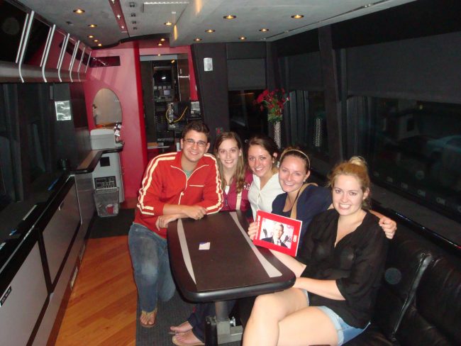 The NOLA Journalism team got a quick tour of the CNN Express bus