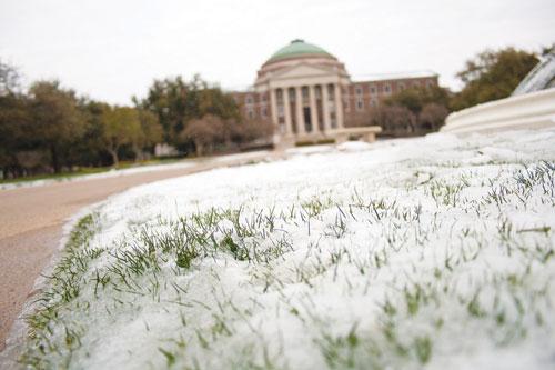 SMU cancels school for the third day in a row due to the icy conditions. 