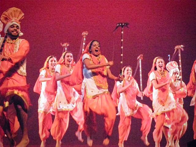 The University of Texas’ Bhangra team competes at the sixth annual Raas Rave and Bhangra Blitz at McFarlin Auditorium Saturday. 