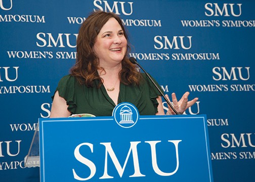 American author Julie Powell speaks at the annual SMU Women’s Symposium Wednesday afternoon.