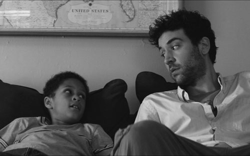 Writer/director Josh Radner of “HappyThankYouMorePlease” with on screen co-star Michael Algieri in a scene from the film.