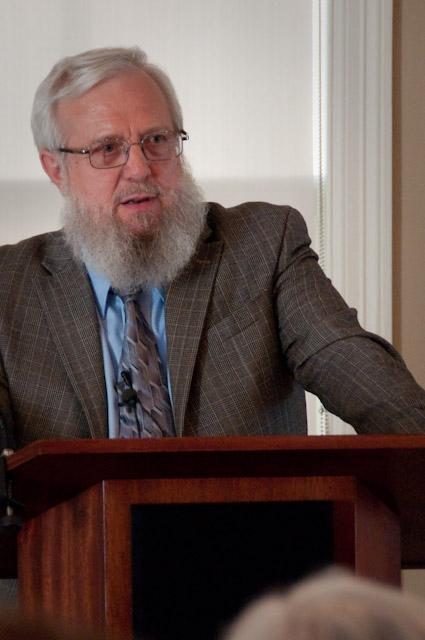 SMU Theology professor Dr. William Abraham discussed the relationship between terrorism and theology at a lecture on Thursday.