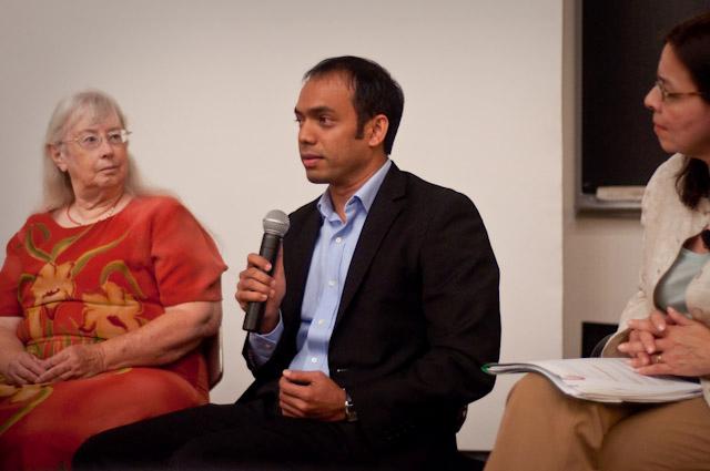 Rais Bhuiyan speaks at the “Ending the Cylces of Violence” lecture, on Friday evening. Bhuiyan, the founder of WorldWithoutHate.org, was one of the nation’s first hate crime victims after 9/11.