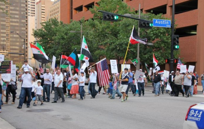 Dallas shows support for a free Syria