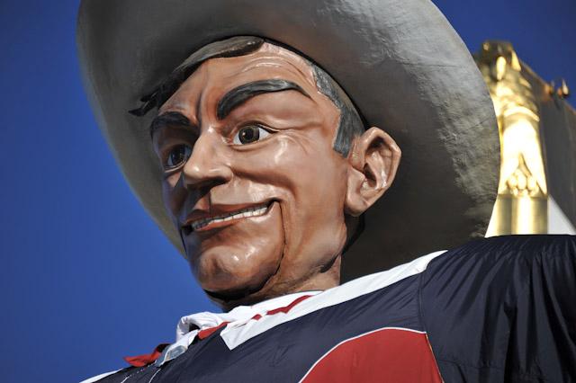 At 52 feet in height, Big Tex has welcomed guests into the Texas State Fair every year since 1952.