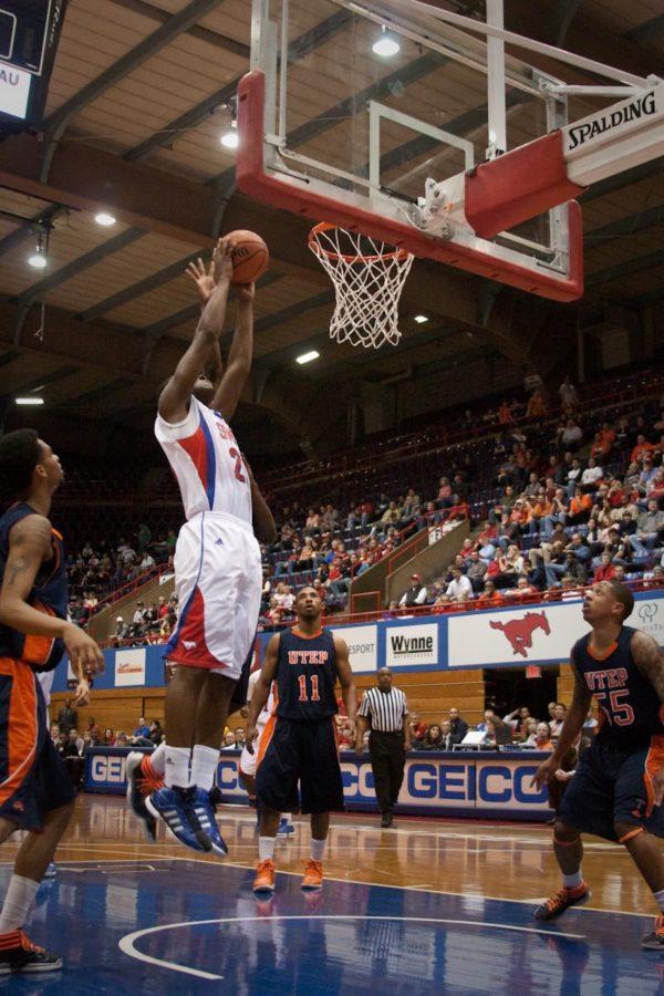 Freshman guard Jalen Jones takes attempts a jump shot during Saturday afternoon’s game against UTEP in Moody Coliseum.