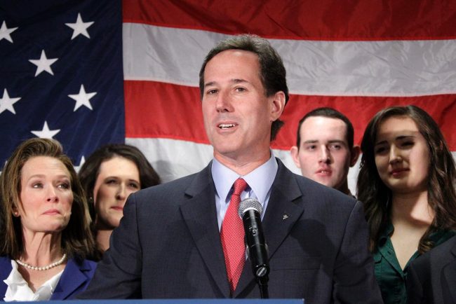Former Pennsylvania Sen. Rick Santorum announced he is suspending his candidacy for the presidency Tuesday.