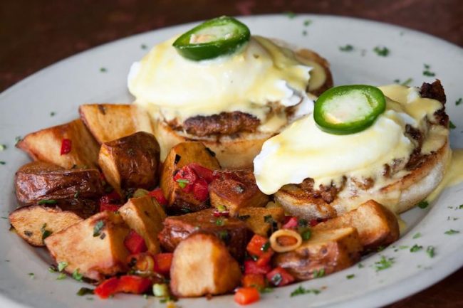 The Rigo’s Especial is Kathleen’s Sky Diner’s take on the traditional Egg’s Benedict. Kathleen’s is located on Lovers Lane, near the toll road.