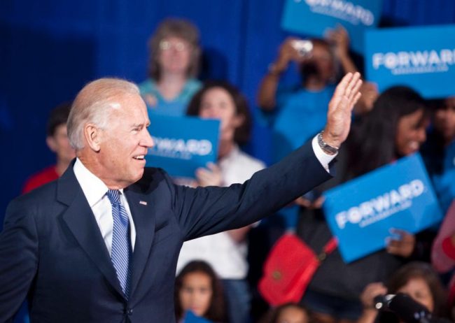 Vice President Joe Biden speaks at a Virginia Tech campaign stop in Blacksburg, Va., Aug. 15.