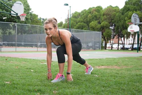 McKenna varies her workouts between strength training and cardio sessions. 