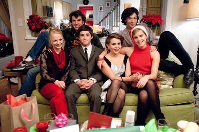 The cast of The Perks of Being a Wallflower including Logan Lerman, Ezra Miller and Emma Watson. 