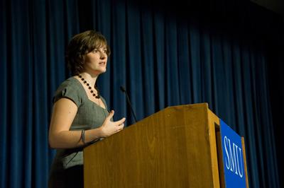 Sandra Fluke visited campus on Monday to discuss women’s health issues, especially at the federal level. 