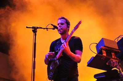 M83 performs at Ausitn City Limits Friday evening.