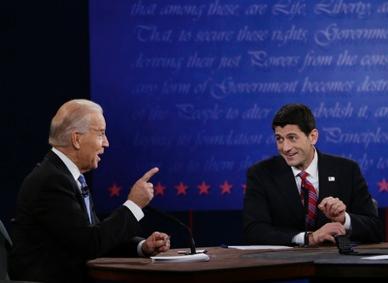 Vice President Joe Biden and Congressman Paul Ryan debated on domestic and foreign policy issues on Oct. 10 in Danville, Ky. 