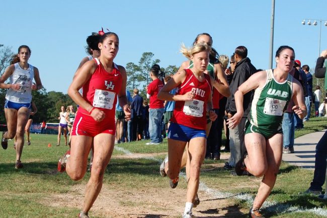 Monika Korra, a cross country runner at SMU, competes at an invitational in 2010. 