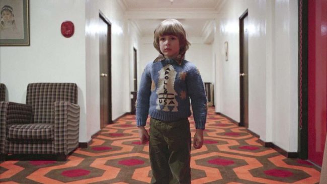 Danny Lloyd plays the son of Jack Nicholson and Shelley Duvall in the 1980 horror film “The Shining.”