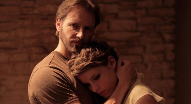 Bill Heck and Amy Seimetz star in “Pit Stop.” 