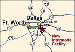 South Dallas’s Intermodal Hub located along Interstates 20 and 45.