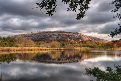 Enchanted Rock State Natural Area is about four hours southwest of Dallas. 