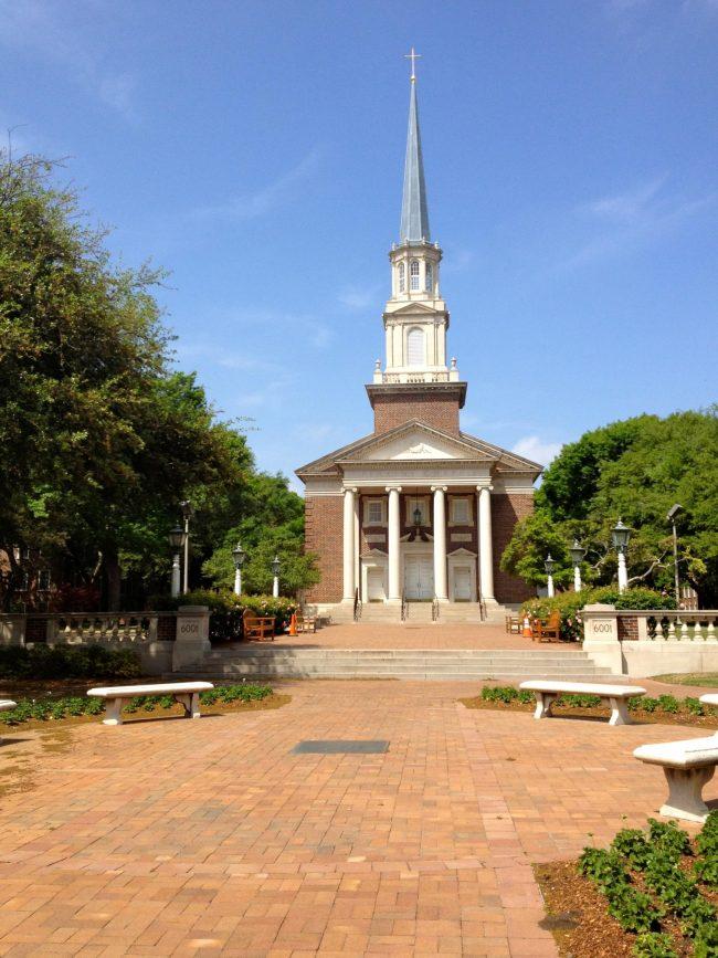 Perkins Chapel is a popular site for SMU students to wed.