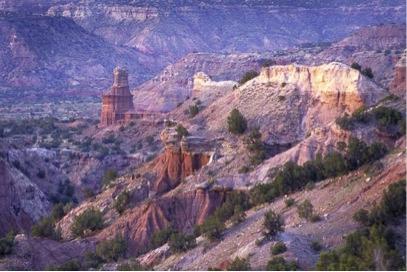 Palo Duro Canyon State Park is six and a half hours northwest of Dallas.