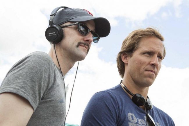 Jim Rash and Nat Faxon on the set of “The Way Way Back.” The Oscar winning writing duo penned and directed the family dramady. 