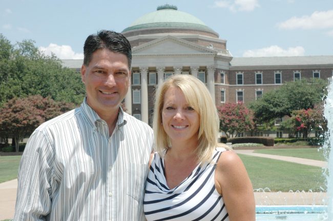 Robert and Michelle Ray, current presidents of the Dads’ and Mothers’ Clubs at SMU.