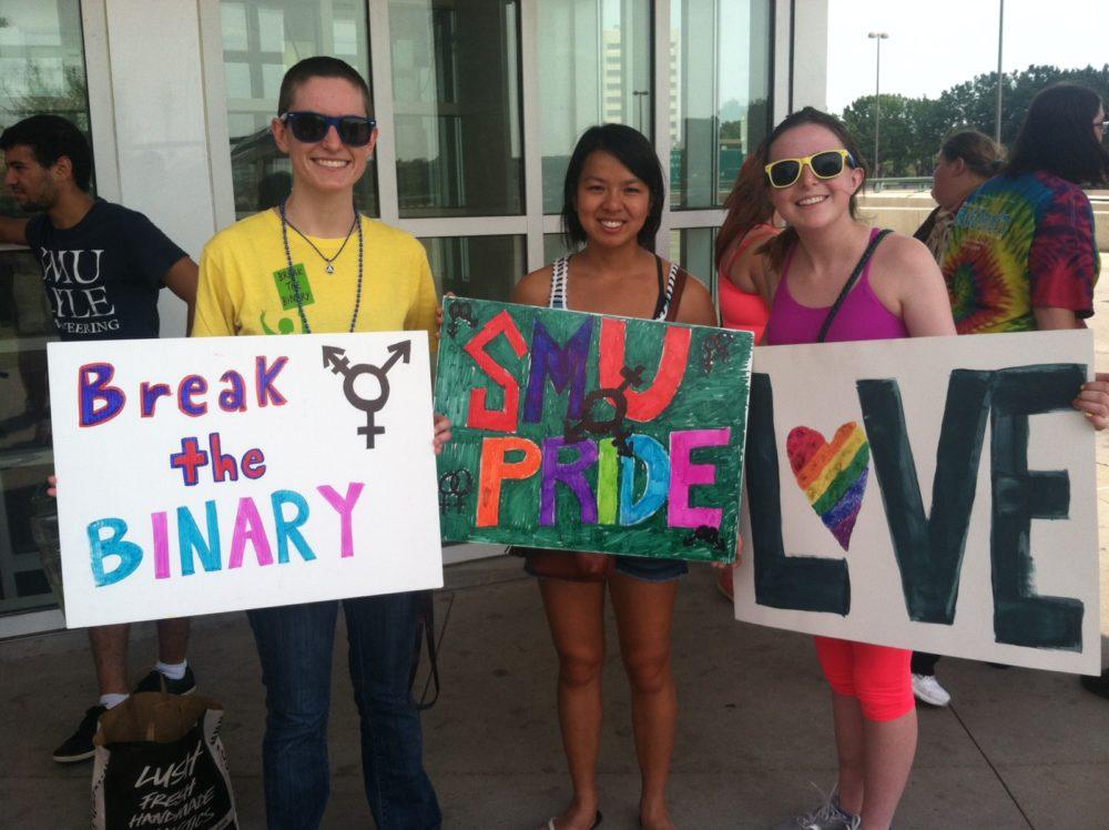 SMU Students march in Dallas Pride