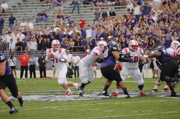 SMU quarterback Garrett Gilbert is leading the country in total yardage per game and is leading the fifth ranked passing attack in the country.  (RYAN MILLER /The Daily Campus)