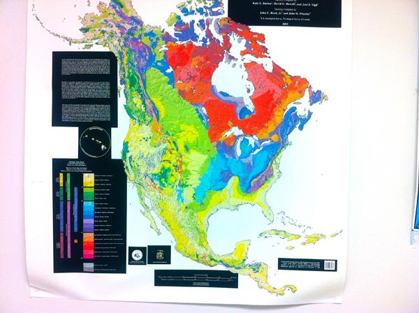 North American map composed by SMU Geothermal Lab. Photo credit: Kian Hervey.