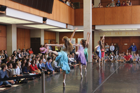The Brown Bag Dance Series is performed by students in the division of dance in the Owen Arts Center.