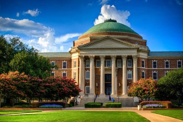 Dallas Hall was the first building on the SMU campus. (Courtesy of Flickr.com)