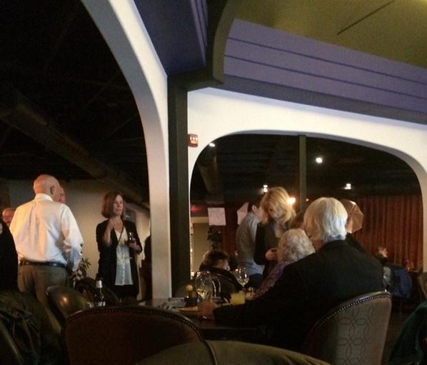 Many supporters, family and friends are at the Susan Hawk watch party. Photo credit: Katelyn Hall