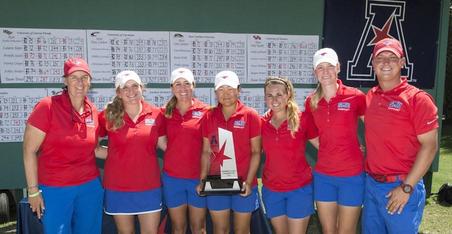 Women’s golf team takes home second place at AAC