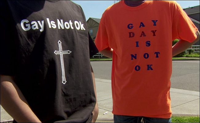 High school students Anti-Gay Day protest draws criticism