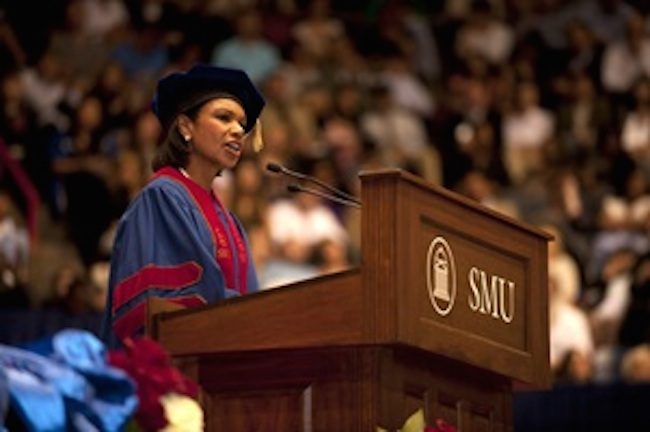 Condoleezza Rice speaking at SMU in May 2012 Photo credit: Southern Methodist University