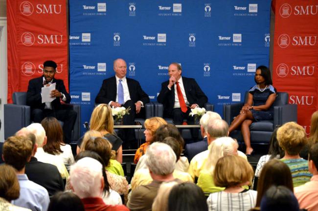 Tate Lecture features political discussions by Condoleezza Rice, Richard Haass